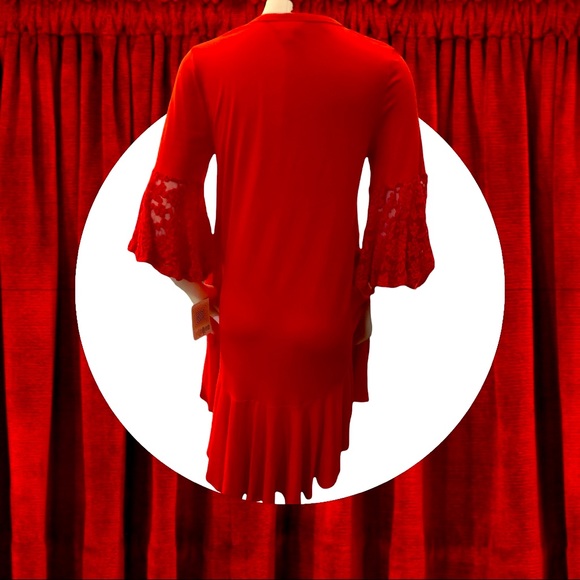 NWTS! Beautiful Red Dress Maurine by Lu LaRoe - Picture 2 of 8